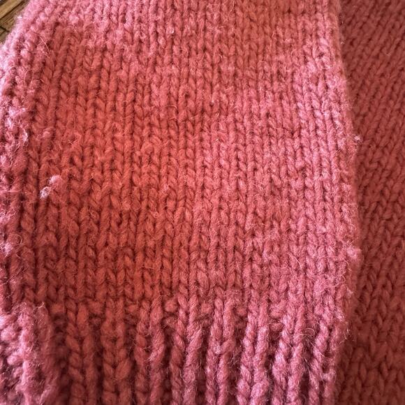 Vintage Dobrila Hand-Knitted Wool Sweater Womens XL Cardigan Houses 80s No Label - Picture 13 of 14